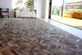 HERRINGBONE WIDE – Custom Patchwork Cowhide Rug for Interior Designers 4