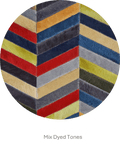 HERRINGBONE WIDE – Custom Patchwork Cowhide Rug for Interior Designers 7