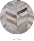 HERRINGBONE WIDE – Custom Patchwork Cowhide Rug for Interior Designers 5
