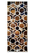HEXAGON – Modern Patterned Rug in Organic Hide 2