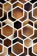 HEXAGON – Modern Patterned Rug in Organic Hide 4