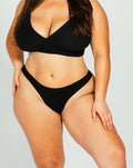 High Rise Thong - Black 3