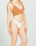 High Rise Thong - White 2