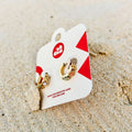Hawaii 3D Huggie Hoop Earrings 5