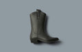 Midnight Black ADULT All Weather Rubber Cowboy Boots 1