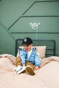 Black Letter Baseball Hat 4