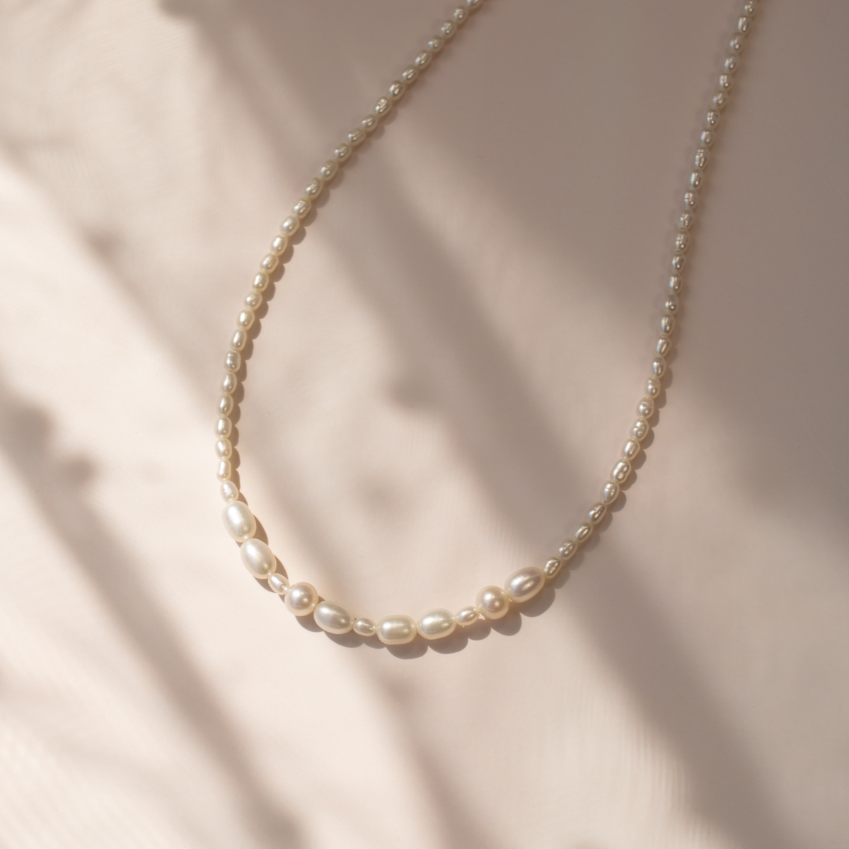 MAMA Morse Code Pearl Necklace