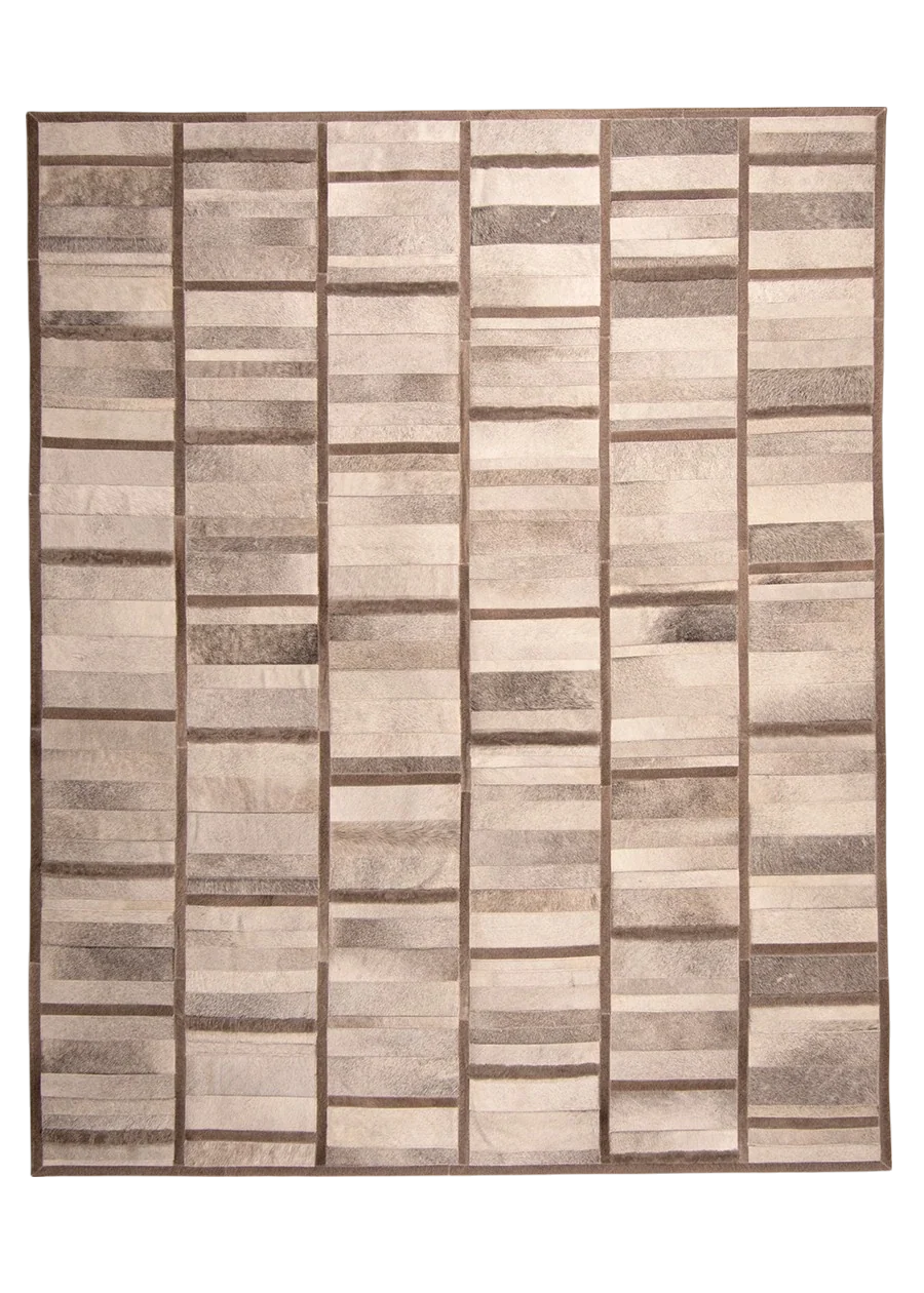 Intersection – Custom Cowhide & Shearling Rug
