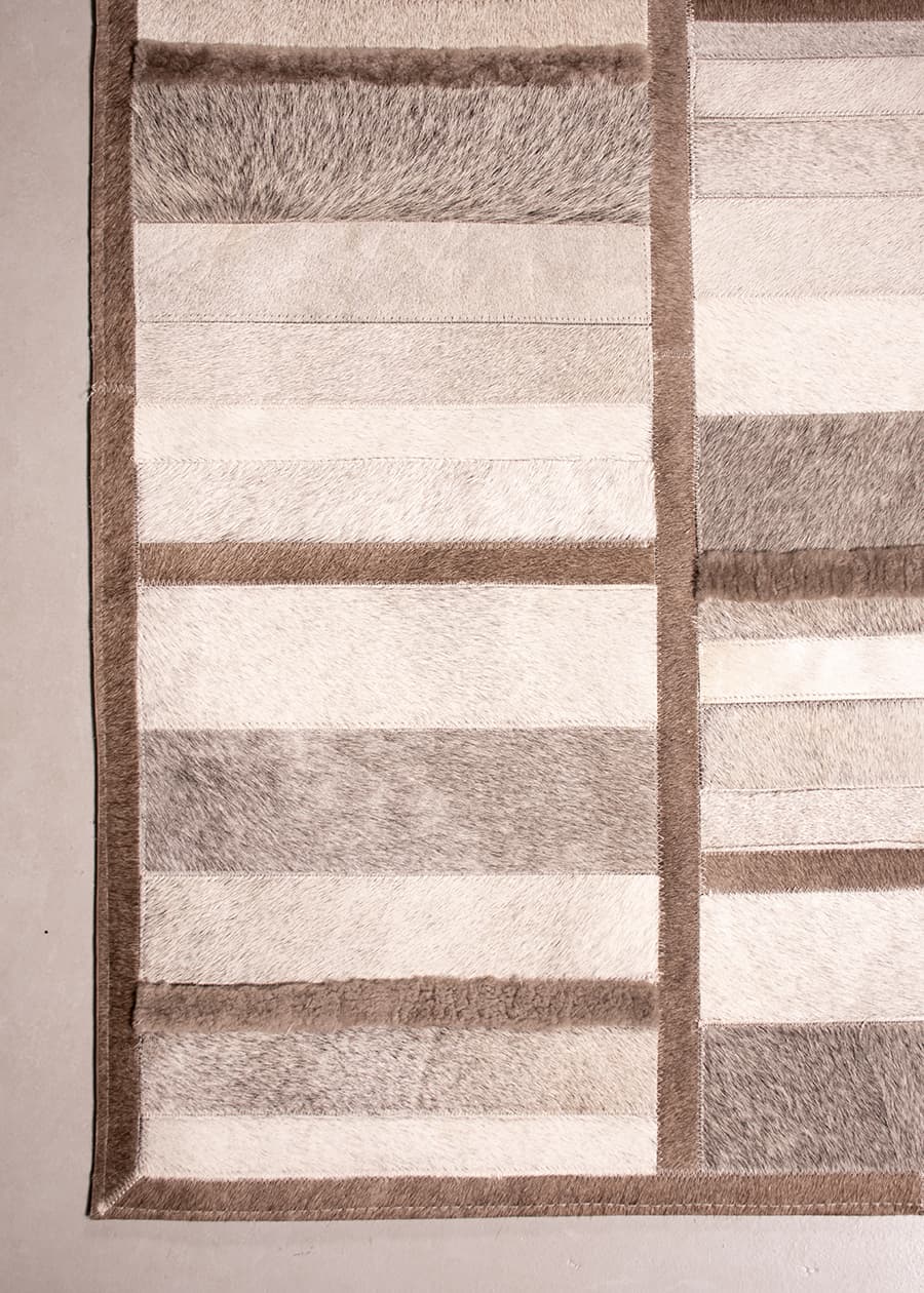 Intersection – Custom Cowhide & Shearling Rug