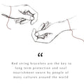 Expression of Love Red String Hamsa Heart Bracelet 4