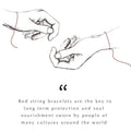 Devoted to Love Evil Eye Heart Charm Red String Bracelet 3