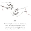Safe Approach Red String Evil Eye Charm Bracelet 3