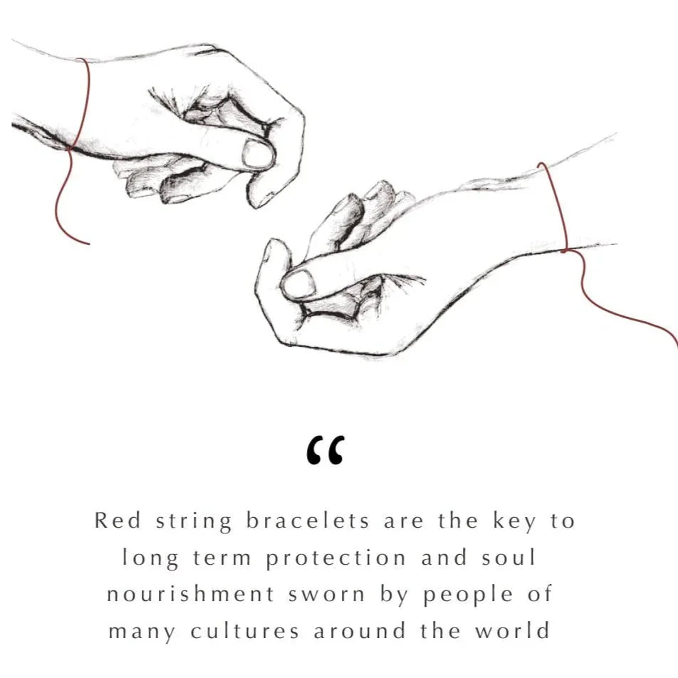 Safe Approach Red String Evil Eye Charm Bracelet