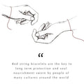 Stabilizing Energy Black Onyx Evil Eye Red String Bracelet 3