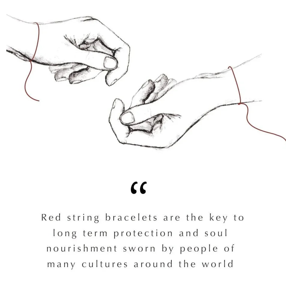 Stabilizing Energy Black Onyx Evil Eye Red String Bracelet