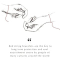 Protected by Love Red String Heart Charm Bracelet 3