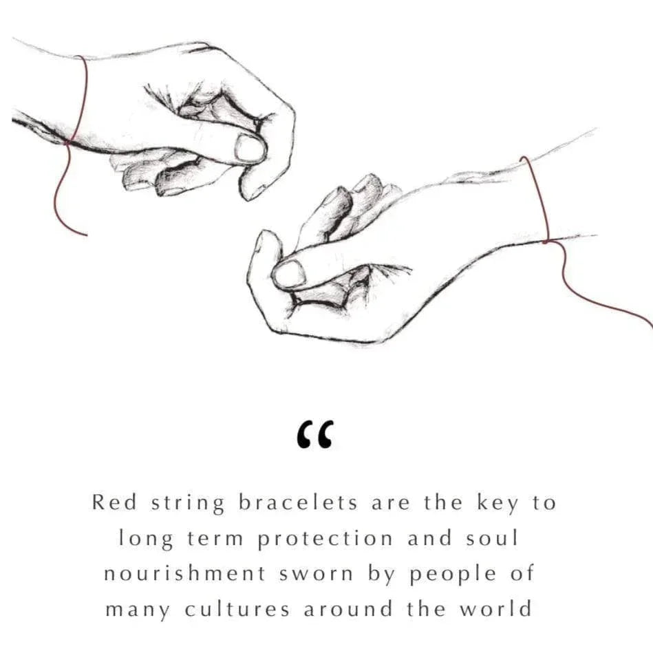 Charismatic Personality White Enamel Hamsa Red String Bracelet