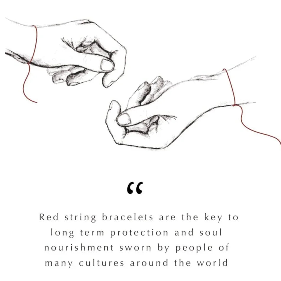 Joyful Journey Gold Plated Chakra Red String Bracelet