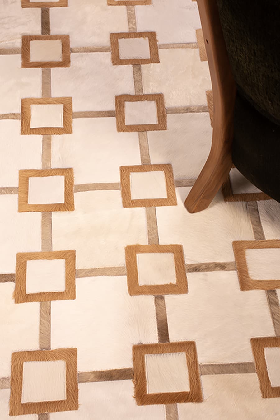 In Situ – Custom Cowhide Rug – view 6