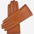 Isabella (cognac) - Italian lambskin leather gloves with cashmere lining & touchscreen feature 1