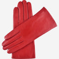 Isabella (red) - Italian lambskin leather gloves with cashmere lining & touchscreen feature 1