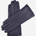 Isabella (navy) - Italian lambskin leather gloves with cashmere lining & touchscreen feature 1