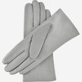 Isabella (grey) - Italian lambskin leather gloves with cashmere lining 2