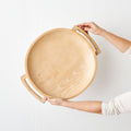 Swazi Round Wood Serving Platter 5