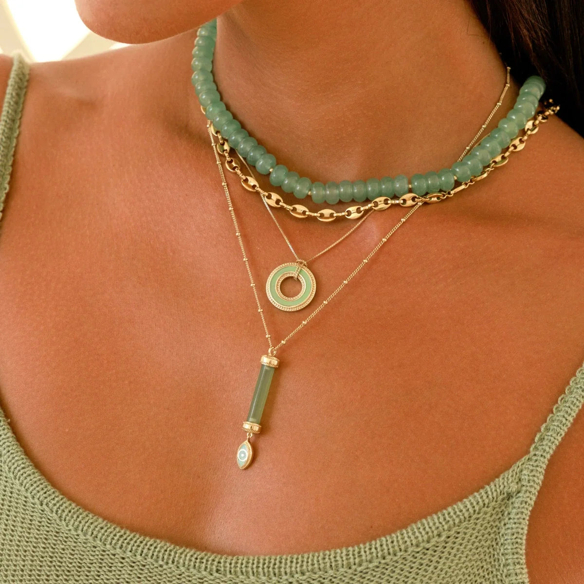 Fortune’s Path Jade Lucky Coin Necklace