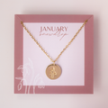 January Birth Flower Necklace • Snowdrop 1