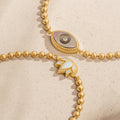Delicate Karma Lotus Mother of Pearl Bracelet 3
