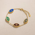 Blessed Soul Evil Eye Multi-Stone Chain Bracelet 3