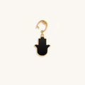 Sacred Timing Black Onyx Hamsa Engravable Charm 4