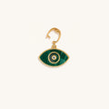 Zen Mindstate Malachite Evil Eye Engravable Charm 4