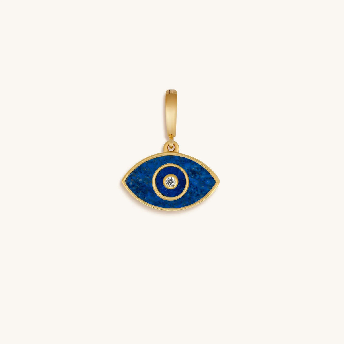 Enlightened Soul Lapis Lazuli Evil Eye Engravable Charm