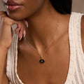 Spiritual Awareness Black Onyx Evil Eye Engravable Charm 2