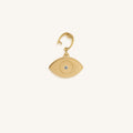 Prosperity Secured Gold Evil Eye Engravable Charm 4