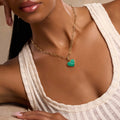 Enduring Inspiration Malachite Heart Engravable Charm 2