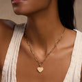 Peaceful Soul Gold Heart Charm 2