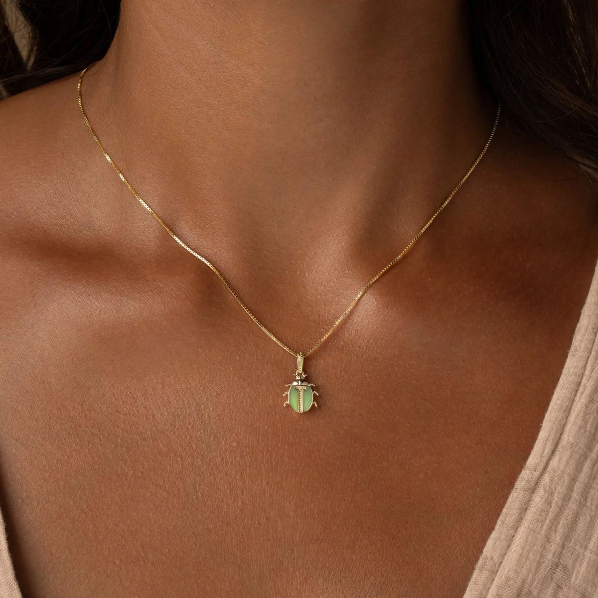 Ancient Keeper Jade Scarab Necklace