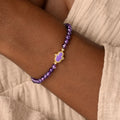 Guiding Light Amethyst Hamsa Gold Bracelet 2