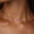 Divine Vision Amethyst Evil Eye Gold Necklace 2