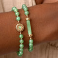 Golden Fortune Jade Lucky Coin Bracelet 5