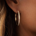 Celestial Radiance Gold Hoop Earrings 2
