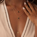 Mystic Drift Onyx Lariat Necklace 2