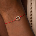 Enduring Affection Heart Red String Bracelet 2