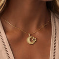 Crescent and Star Quran Nano Chip Necklace 2