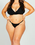 Adjustable String Thong - Black 3