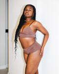 Longline Bralette - Cocoa 1