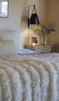 Lambskin Full Striped Blanket 4